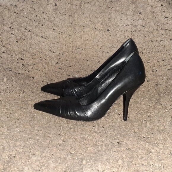 MAJE-Paris-Black Leather Pointy Toe Pumps-Size 36-NEW/NO BOX/TAGS - Picture 2 of 7